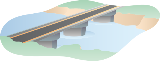 川の橋